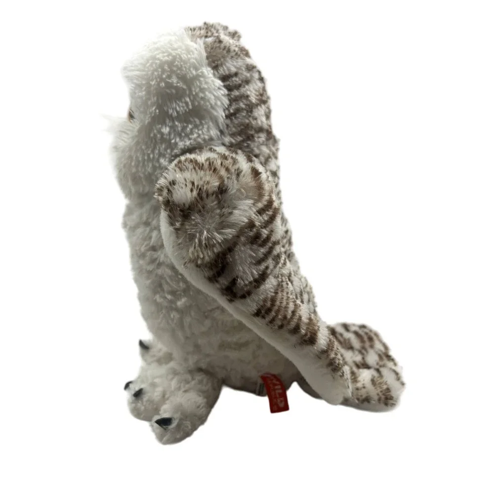 Wild Republic Snowy Owl Plush Stuffed Animal Realistic White Bird Toy